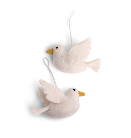 Gry & Sif Set van 2 witte duiven
