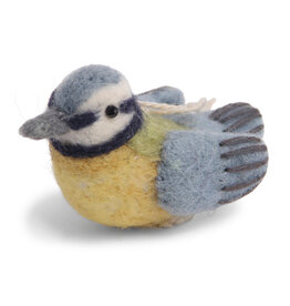 Gry & Sif Vilten vogel - blauw-geel