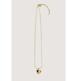 Zusss Goudkleurige ketting met klein hartje