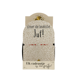 The big gifts Armbandje 'Voor de leukste juf'