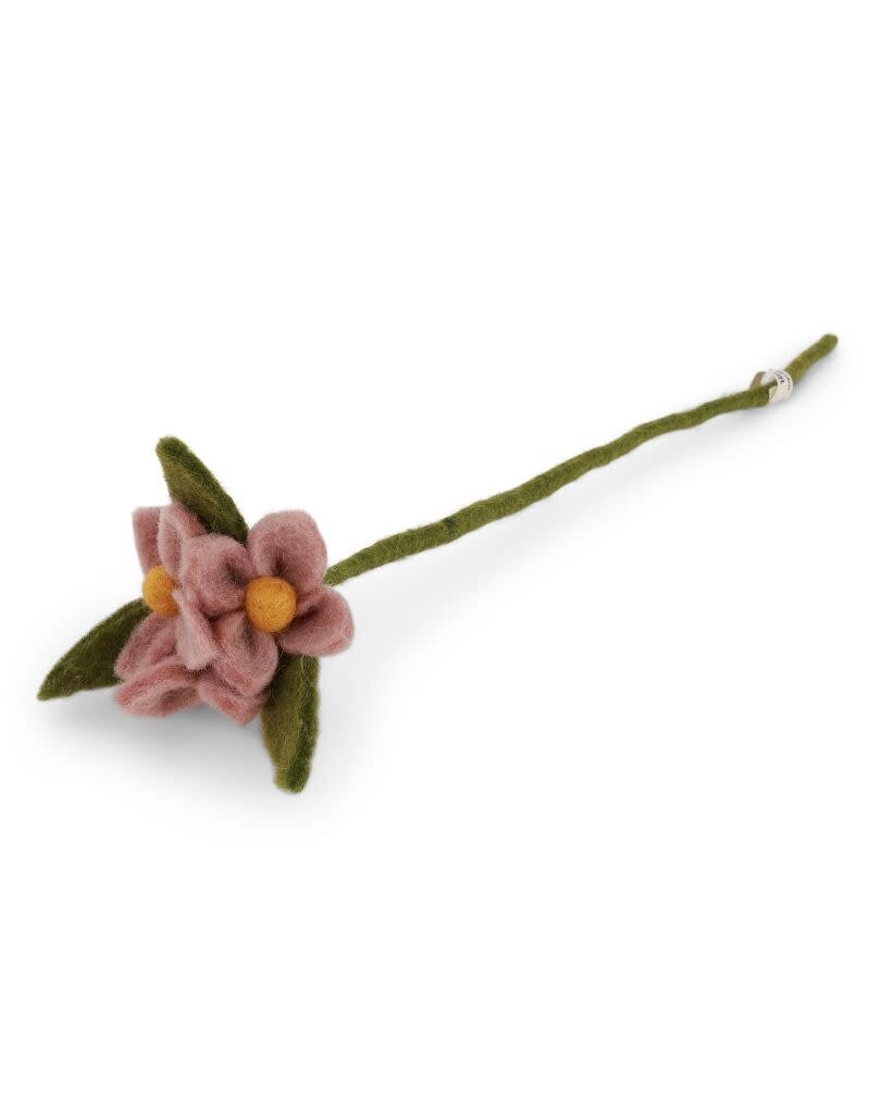 Gry & Sif Bloemen op takje - dusty rose- 34 cm