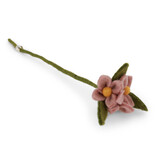 Gry & Sif Bloemen op takje - dusty rose- 34 cm