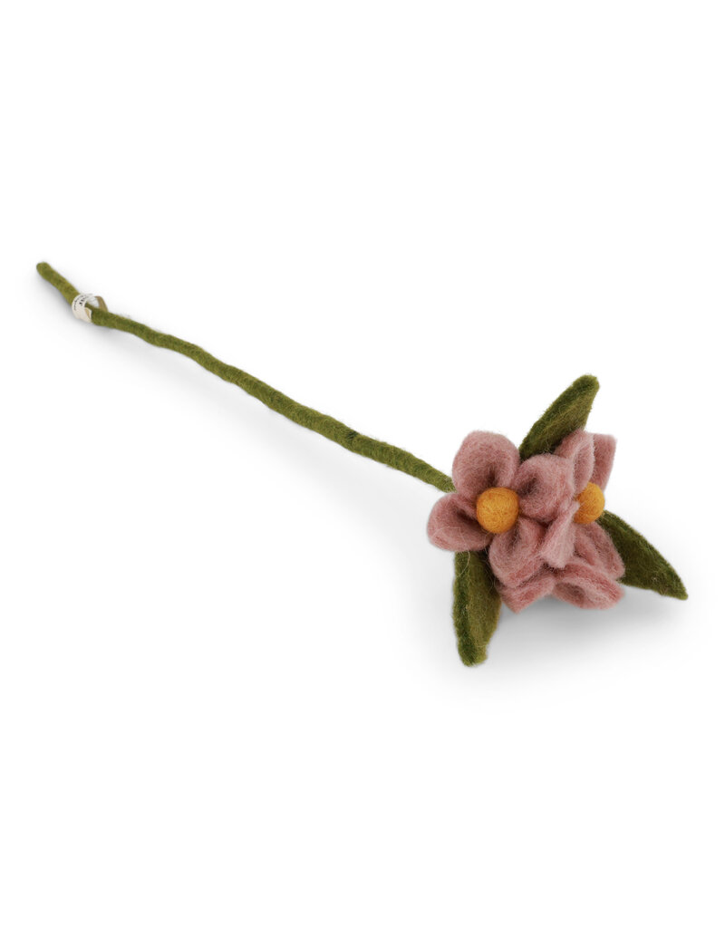 Gry & Sif Bloemen op takje - dusty rose- 34 cm