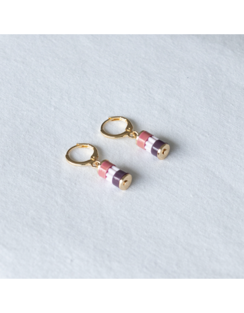 Studio Nok Nok Oorhangers Petite.04.Dark Pink