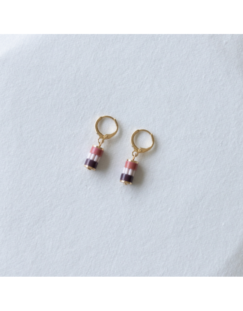 Studio Nok Nok Oorhangers Petite.04.Dark Pink
