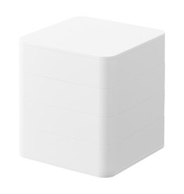 Yamazaki Sieradenorganizer vierkant 4-laags - wit
