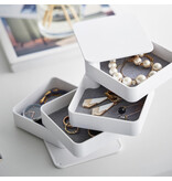 Yamazaki Sieradenorganizer vierkant 4-laags - wit