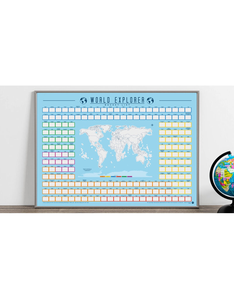 Gift Republic Krasposter - World Explorer