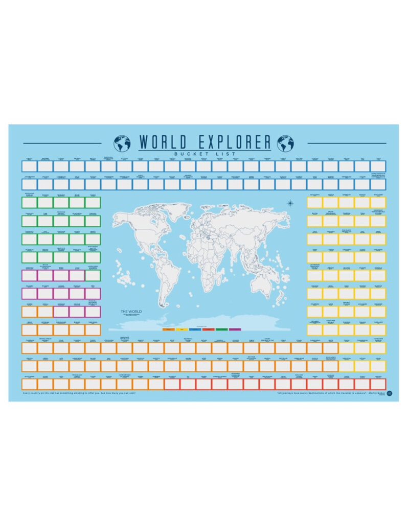 Gift Republic Krasposter - World Explorer