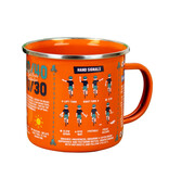 Gift Republic Mok emaille - Enamel Mug - Cycling Guide