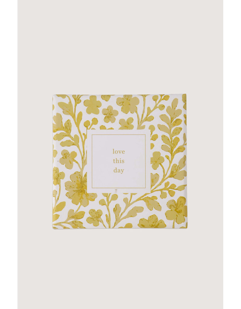 Zusss Set van 6 onderzetters (coasters) met hartje 'Love this day'