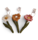 Gry & Sif Set van 3 mini anemonen - Yellow - 7 cm