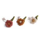 Gry & Sif Set van 3 mini anemonen - Yellow - 7 cm