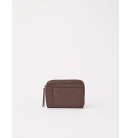 O MY BAG Robbie Wallet - Chocolate soft grain Leather