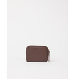 O MY BAG Robbie Wallet - Chocolate soft grain Leather
