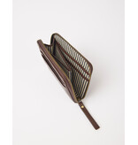 O MY BAG Robbie Wallet - Chocolate soft grain Leather