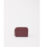 O MY BAG Robbie Wallet - Dark cherry soft grain Leather