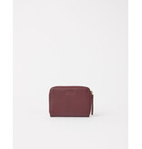 O MY BAG Robbie Wallet - Dark cherry soft grain Leather