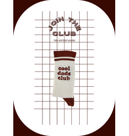 Join The Club Sokken 'Cool dads club' - maat 42-46 / bruin