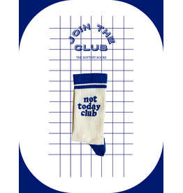 Join The Club Sokken 'Not today club' - maat 42-46 / blauw