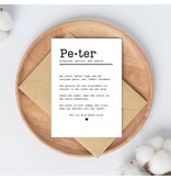 Gekiere Kaartje over 'peter-zijn' met opdruk 'Wil jij mijn peter zijn?'