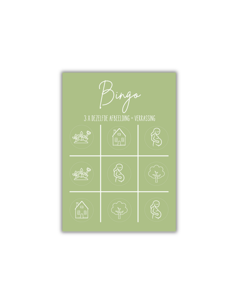 Gekiere Kras-bingo Zwangerschap