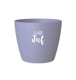 Sproetiz Bloempotje 'Liefste juf' - lila (zonder plantje)