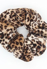 Scrunchie velvet kleine panterprint