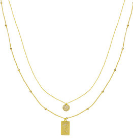 Ketting Elizabeth coin - goud