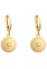 Oorbellen shot in the heart - goud