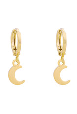 Oorbellen  half moon - goud