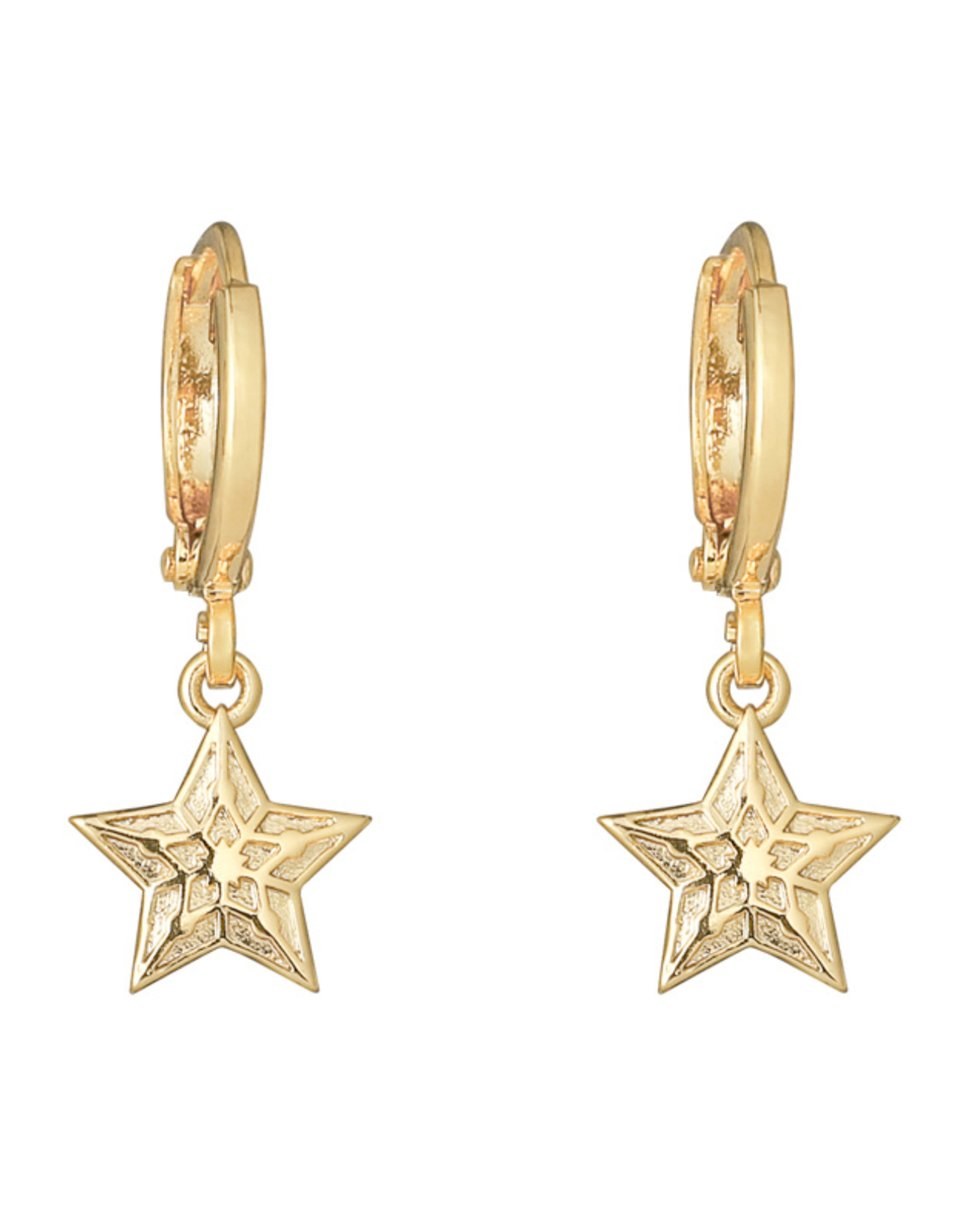 Oorbellen star - goud