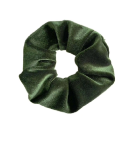 Scrunchie velvet groen