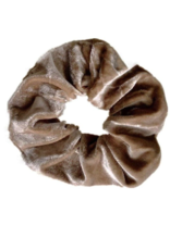 Scrunchie velvet taupe