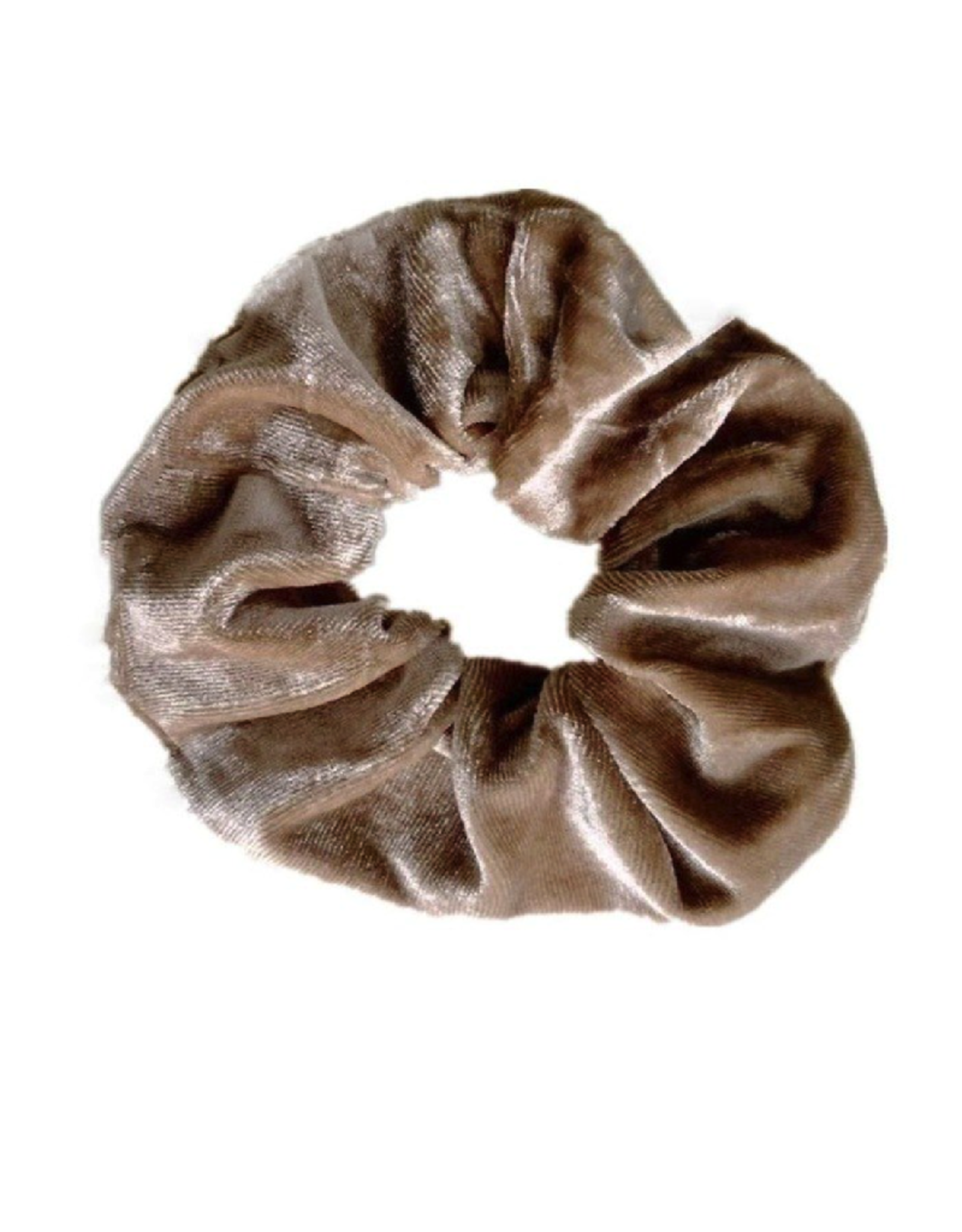 Scrunchie velvet taupe