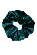 Scrunchie velvet zeegroen