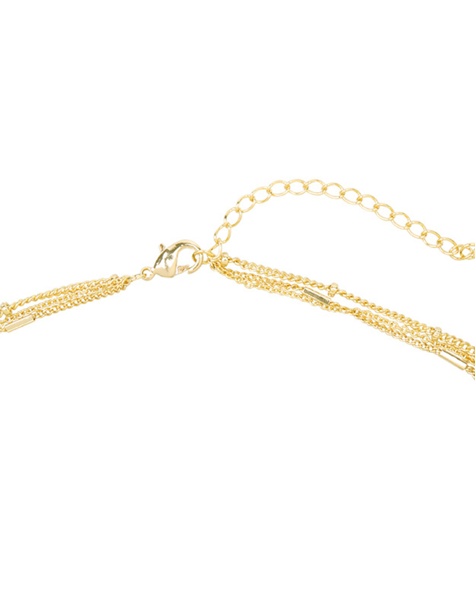 Ketting la reina layers - goud