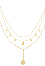 Ketting la reina layers - goud