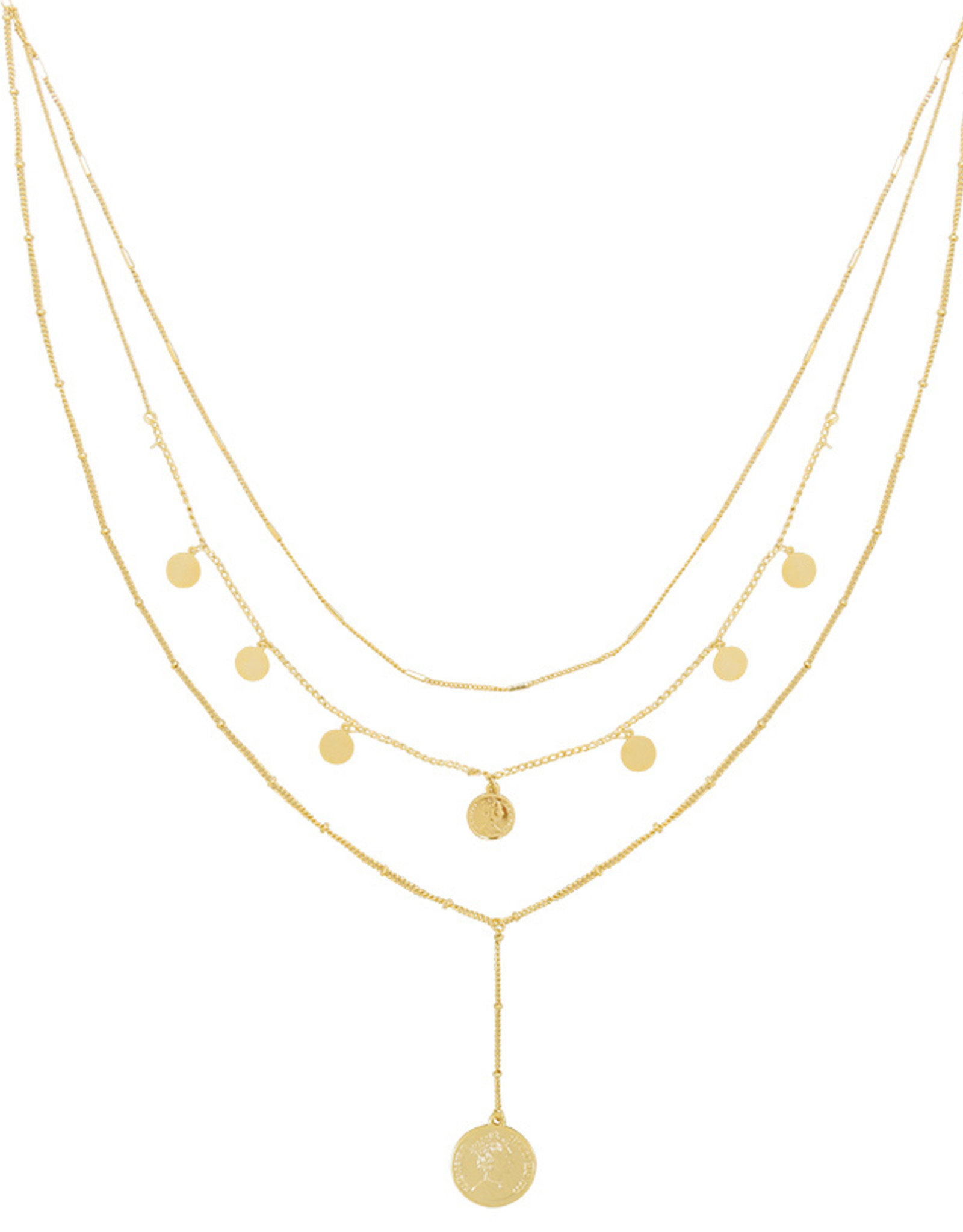 speelplaats luisteraar patrouille Ketting la reina layers goud | LiBi Fashion & Accessories - LiBi Fashion &  Accessories