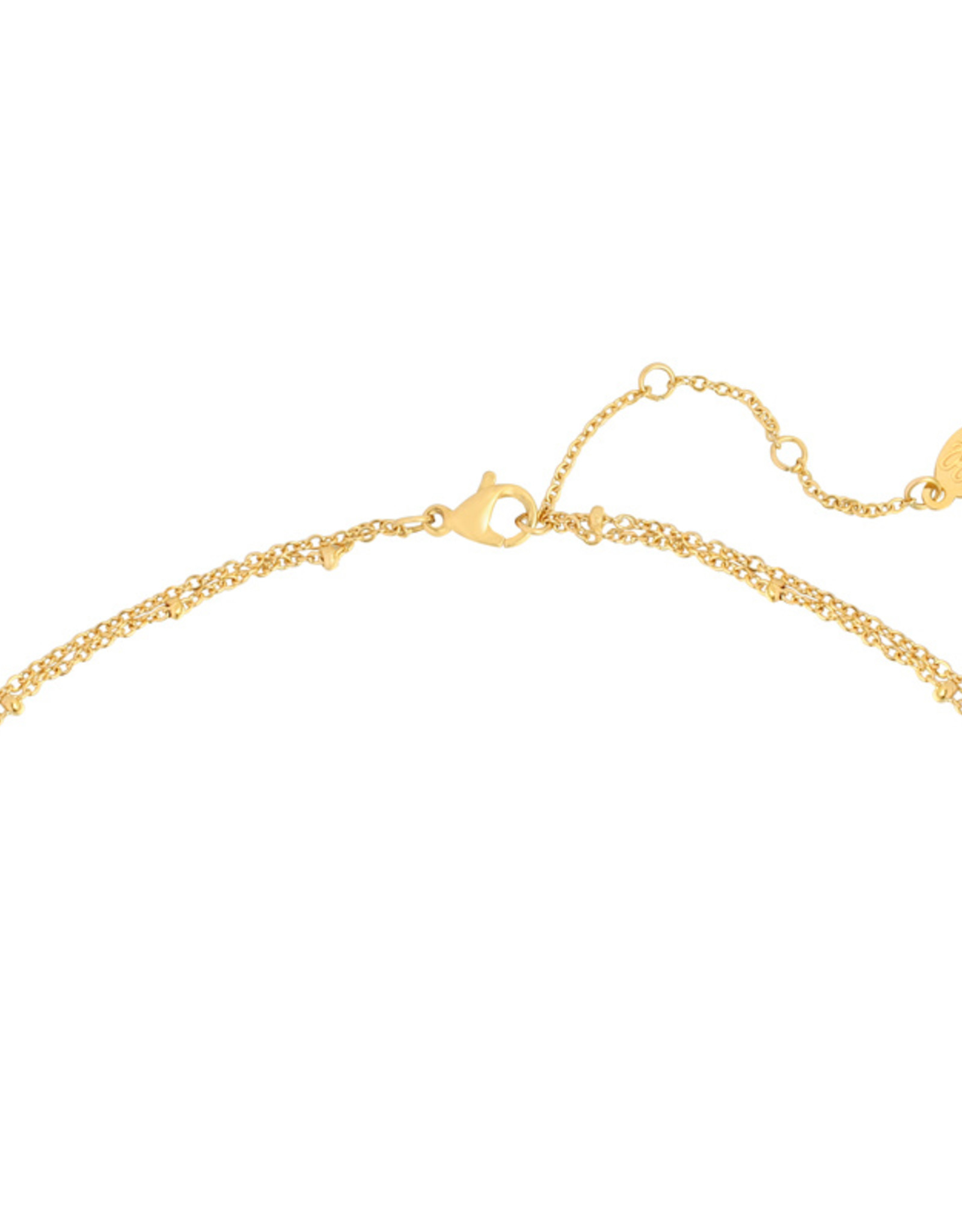 Ketting coin and layers - goud