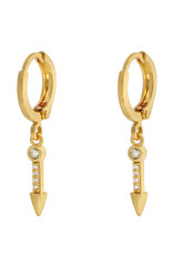 Oorbellen  sparkling  arrow - goud
