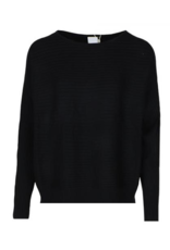Ribbed twin set black