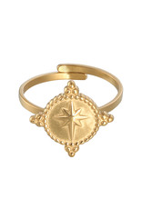 Ring northern star - goud