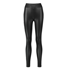 High waist imitatie leren legging