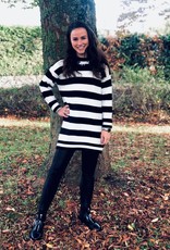 High waist imitatie leren legging