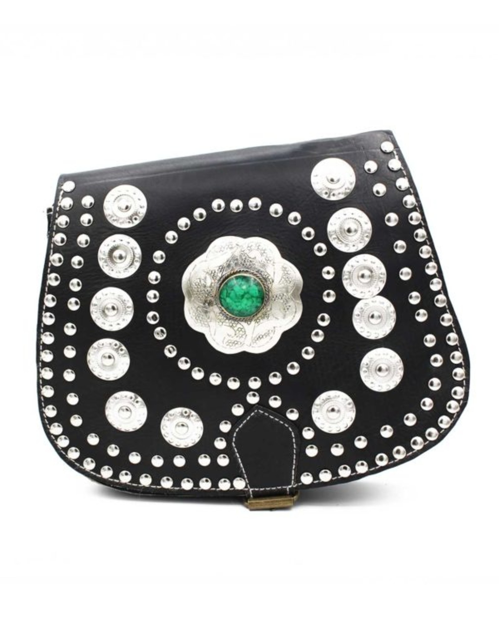 Bag Noa Black (green stone)