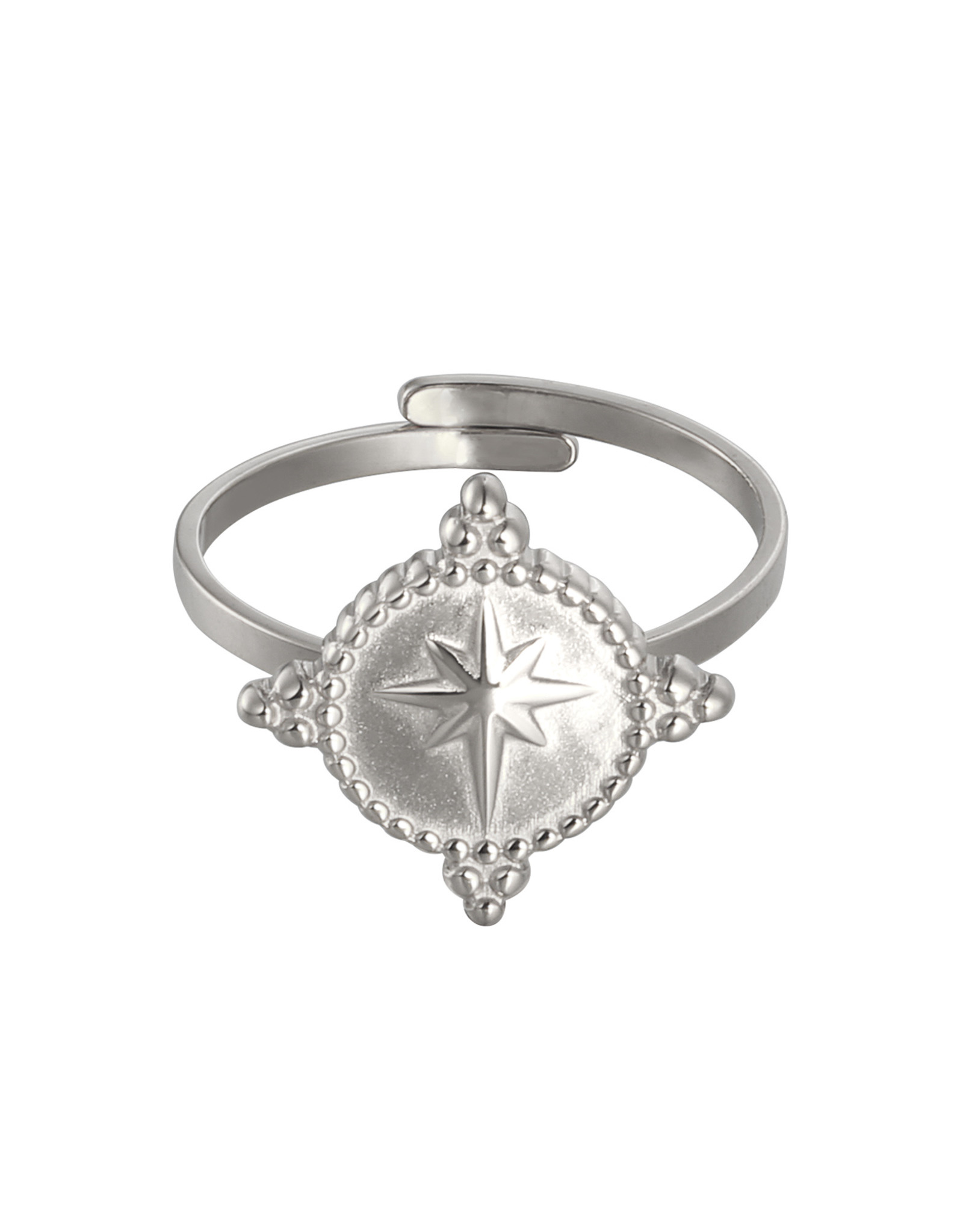 Ring northern star - zilver