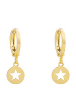 Oorbellen  catch a star - zilver