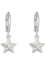 Oorbellen star - zilver