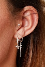 Oorbellen wealthy wasp - zilver